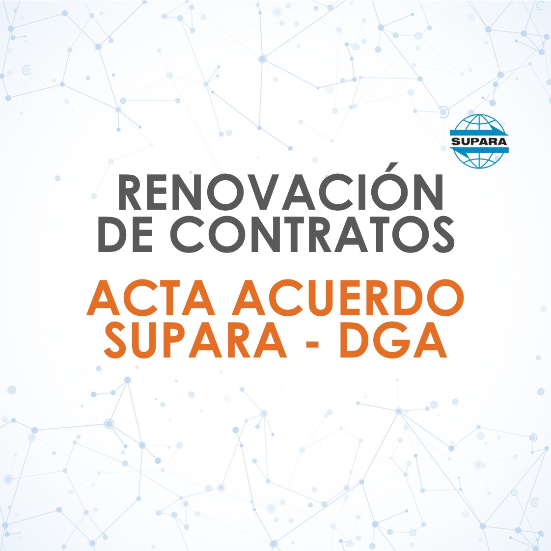 RENOVACIÓN DE CONTRATOS | ACTA ACUERDO SUPARA – DGA