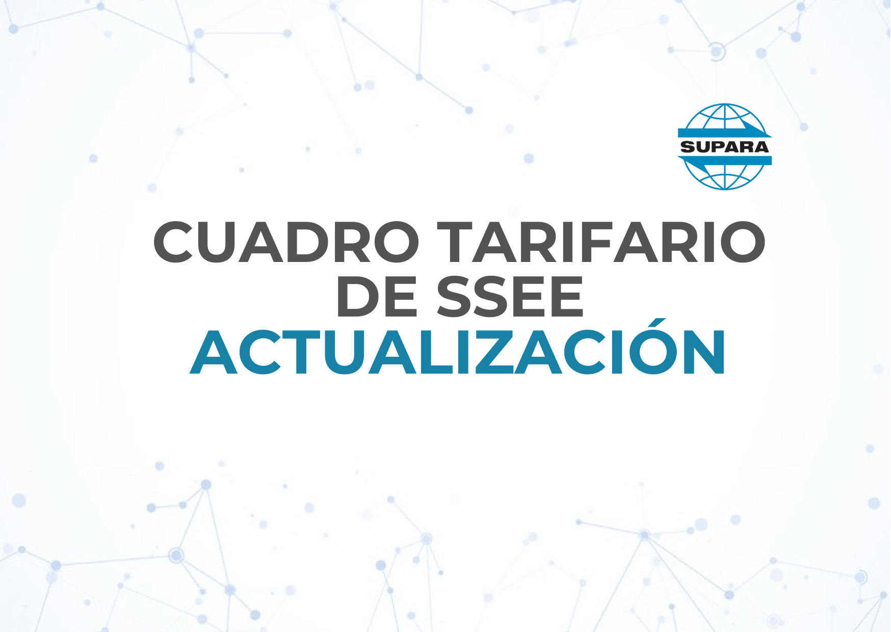 CUADRO TARIFARIO DE SSEE | ACTUALIZACIÓN