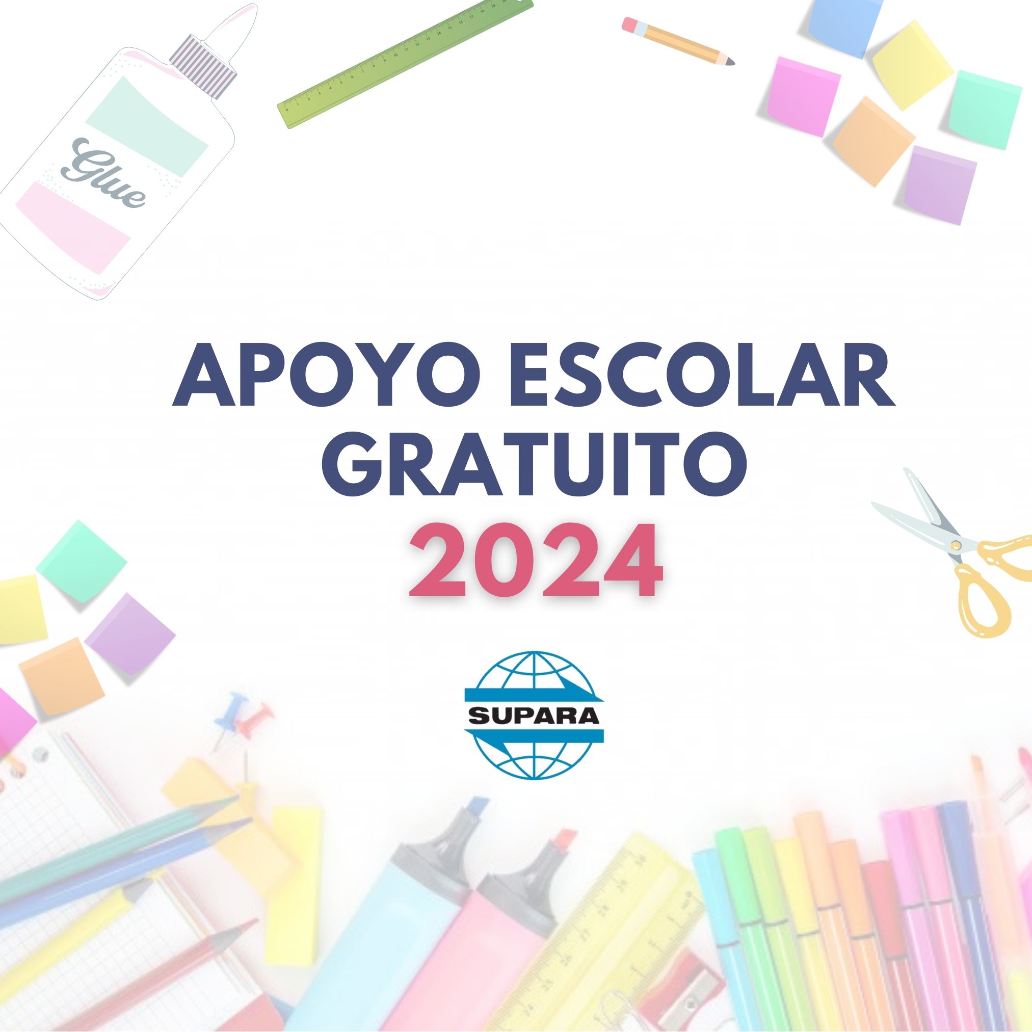 APOYO ESCOLAR GRATUITO 2024 – ENTREGA DE ÚTILES