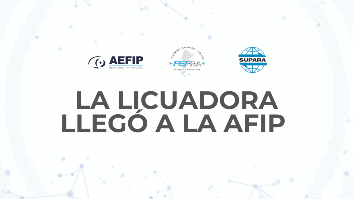 LA LICUADORA LLEGÓ A LA AFIP