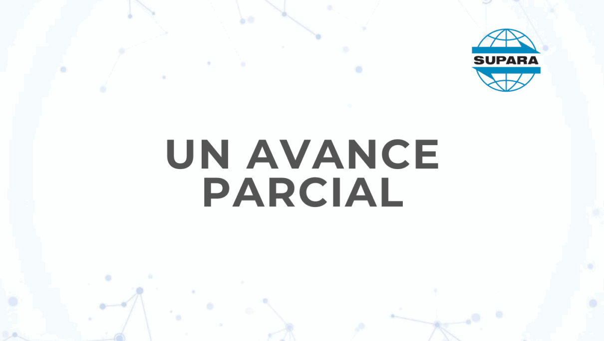 UN AVANCE PARCIAL