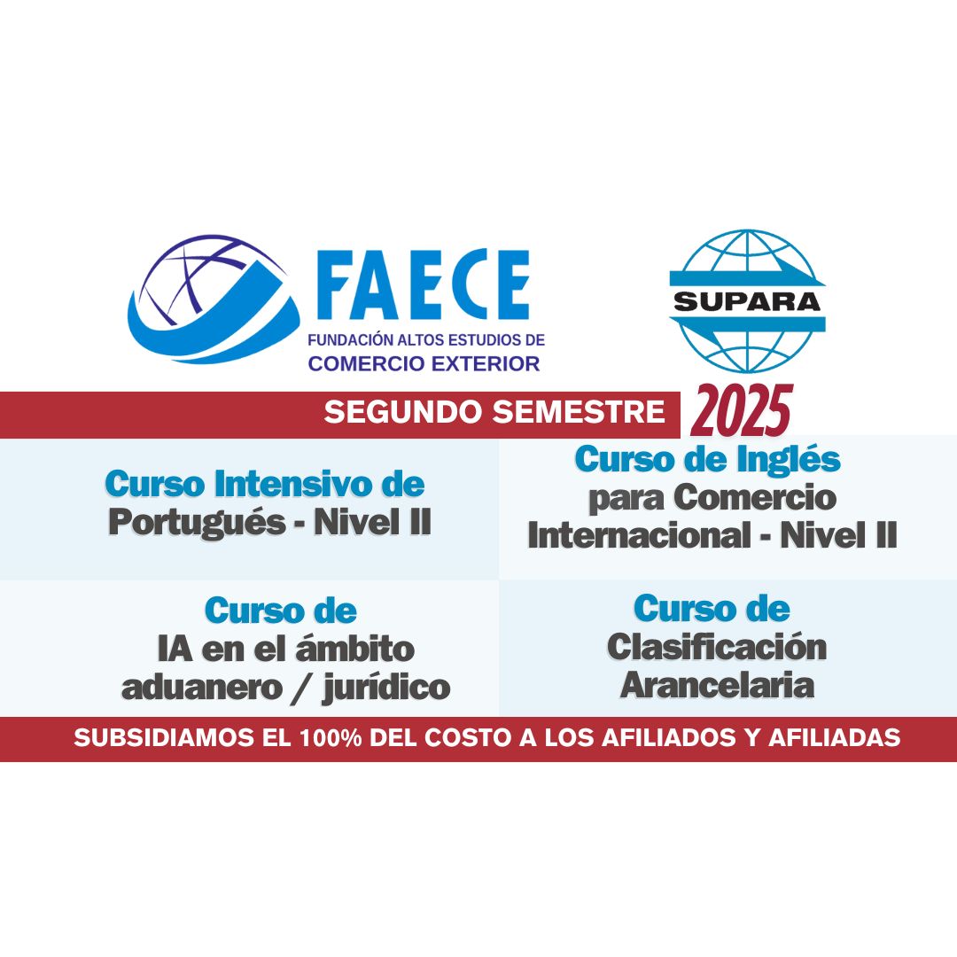 SUPARA – FAECE | OFERTA DE CURSOS PARA EL SEGUNDO SEMESTRE 2025