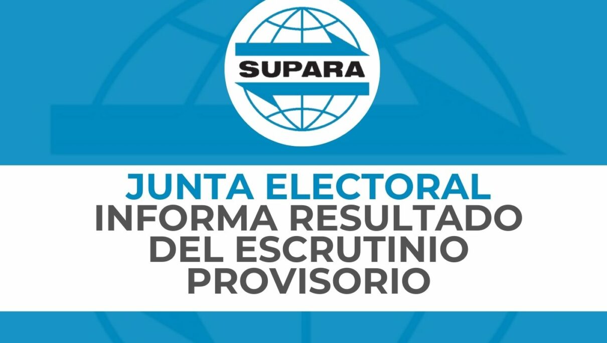 JUNTA ELECTORAL INFORMA RESULTADO DEL ESCRUTINIO PROVISORIO