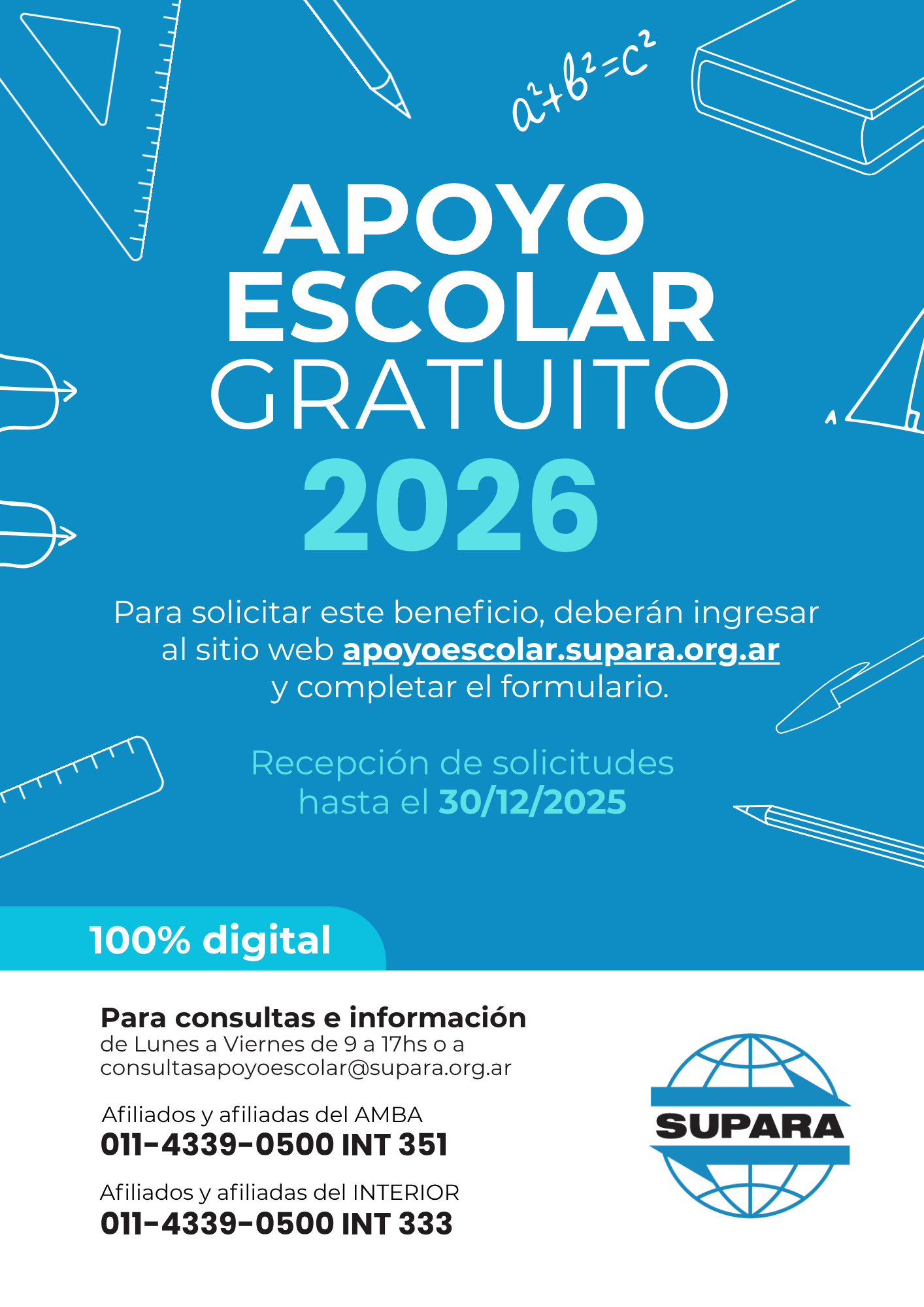 Flyer  - Apoyo escolar 2026