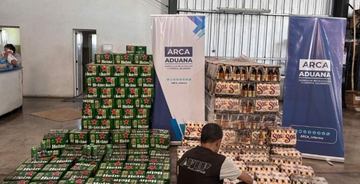 NORESTE: LA ADUANA INCAUTÓ MÁS DE 55 MIL BEBIDAS DE CONTRABANDO VALUADAS EN $744 MILLONES