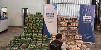 NORESTE: LA ADUANA INCAUTÓ MÁS DE 55 MIL BEBIDAS DE CONTRABANDO VALUADAS EN $744 MILLONES